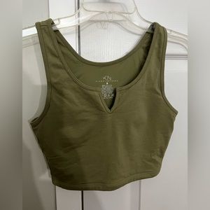 Klassy Network Forrest green Crop top
